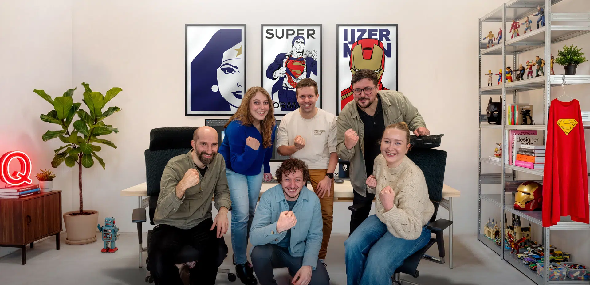 Team Clarq groepsfoto over ons